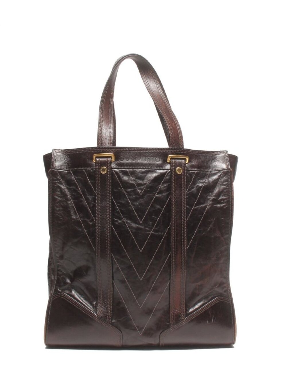 Louis Vuitton Tote Bag Sac Plat Cuir Soana